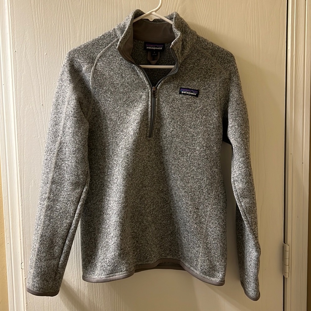 Patagonia Better Sweater 1/4 zip in Birch White